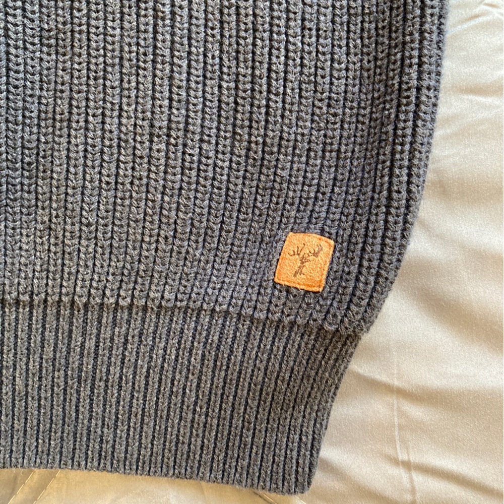 Dick Idol Quarter Button Pull Over with Elbow Pads - Picture 5 of 8